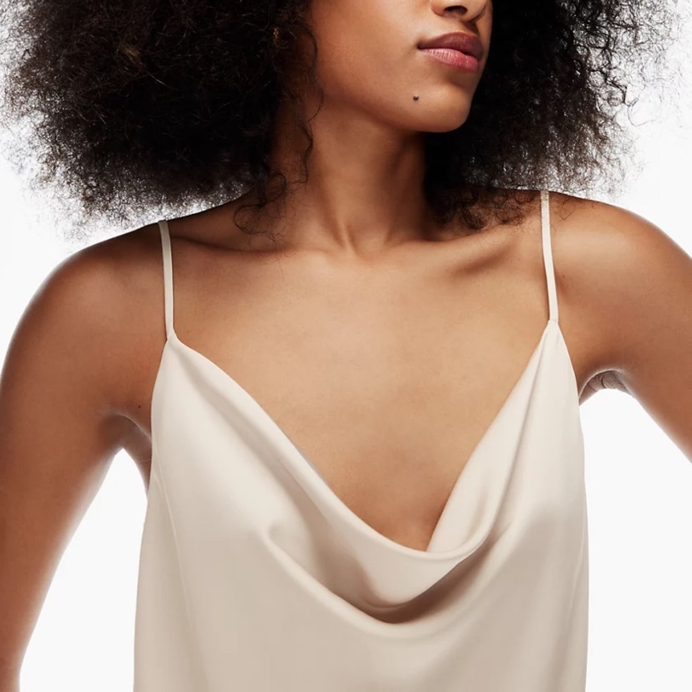 Aritzia Babaton Cowl Neck Camisole - Pistachio Green